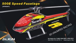 T-rex 500E - Speed Fuselage czerwono/żółta
