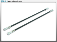 Blade 130X - CNC AL Tail Boom Support Set (Silver)