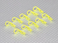 Small-ring 90 Deg Body Clips (Yellow) (1 Pcs)