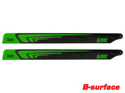 1st Main Blades CFK 690mm FBL (green) B-Class