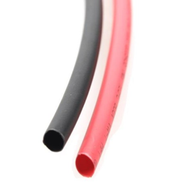 Heat shrink tube 2mm/1mm 10cm Black+Red