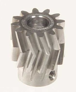 Pinion for herringbone gear 12teeth, M1, dia.6mm