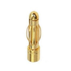 Connector Gold 4mm Male