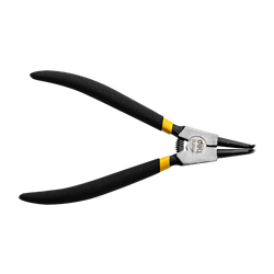 Bent Exterior Circlip Pliers 7" Yellow