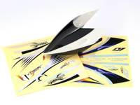 Pre-Painted Canopy (Type B) MCPX -ORANGE (w/ Tail Fin Sticker)