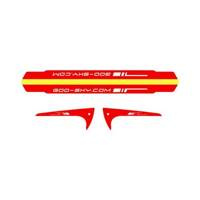 S2 Tail boom sticker sets, red