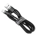 Cable USB to Lightning Baseus Cafule 1.5A 2m (Black)