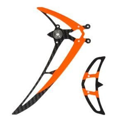 Fin set LOGO 480 black/neon-orange