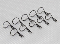 Large-ring 90 Deg Body Clips (Black) (1 Pcs)