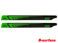 1st Main Blades CFK 690mm FBL (green) B-Class