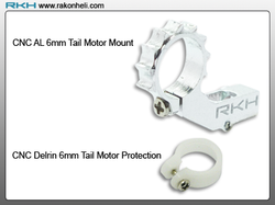 Blade Nano CP - CNC AL 6mm Tail Motor Mount Set (Silver)