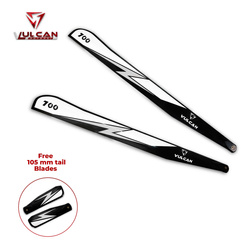 VULCAN ROTORS Precision Main Rotor Blades 700mm EVO + Tail Blades 105mm