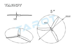 Tarot 5 inch prop / White