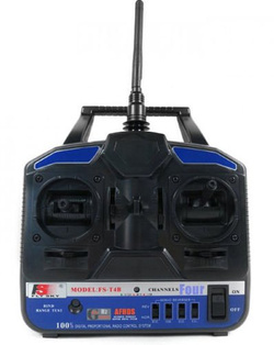 Transmitter FlySky  FS-T4B 2.4GHz + receiver FS-R6B