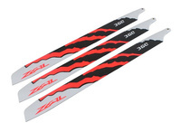 ZEAL Energy 3-Blade Carbon Fiber Main Blades 360mm (Neon Orange)