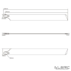 ALZRC Carbon Fiber Blades - 505mm