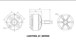 Silnik Xnova 2207 Lightning 1650KV Racing