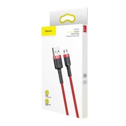 Cable USB to Micro USB Baseus Cafule 2.4A 1m (Red)