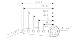 Metal Servo Horn Micro KST 25T-5