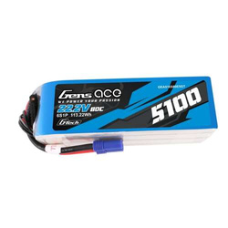 Battery GENS ACE G-Tech 6S 22.2V 5100mAh 80C EC5