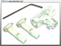 Blade 130X - CNC AL DFC Center Hub Set (Silver)