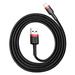 Kabel USB do Lightning Baseus Cafule 2.4A 1m (Czarny)