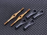 Tytanowe popychacze rzymskie tarczy (2x M2.0x40) Trex 700E