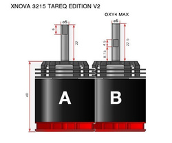 Silnik Xnova 3215 Tareq Edition V2 945KV Goblin 380 / OXY