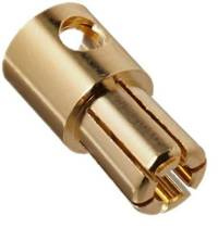 Konektor Banan (Gold) 6mm - męska