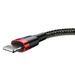 Kabel USB do Lightning Baseus Cafule 2.4A 1m (Czarny)