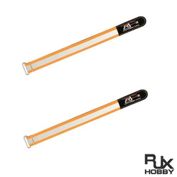 Paski rzepowe RJX Kevlar (300x20mm 2szt) Pomarańczowe