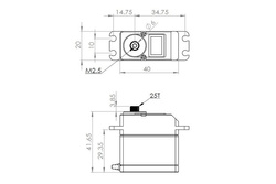 Serwo ogonowe MKS HBL980 (550-700)