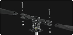 Heli RC OMP Hobby M5 KIT 550 Green with RT rotorblades