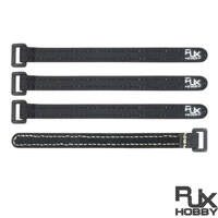 Paski rzepowe RJX Nylon Kevlar (250x12mm 4 szt) Czarne