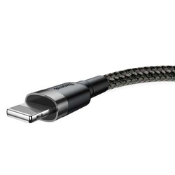 Cable USB to Lightning Baseus Cafule 1.5A 2m (Black)