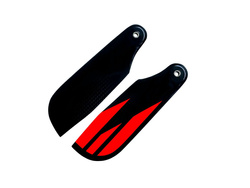 Łopatki ogonowe węglowe SAB 72mm pomarańczowe