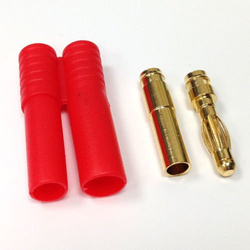 Connector Gold 4mm with Protector