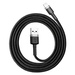 Cable USB to Lightning Baseus Cafule 1.5A 2m (Black)