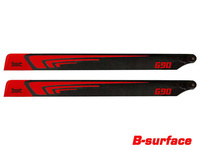 1st Main Blades CFK 690mm FBL (red) B-Class
