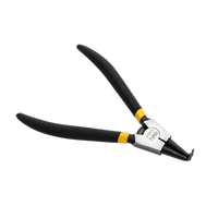 Bent Exterior Circlip Pliers 7" Yellow