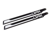 Łopaty węglowe Lynx 215mm czarno/białe