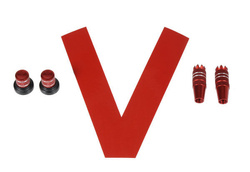 Stick/Knob-Set metallic red