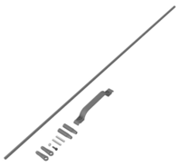 Carbon tail rotor rod, LOGO 480