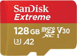 Karta pamięci SanDisk microSDXC 128GB Drony / GoPro (klasa A2)