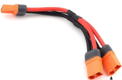 Spektrum Y-kabel IC5 with battery connectors 15cm 10AWG