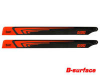 1st Main Blades CFK 690mm FBL (orange) B-Class