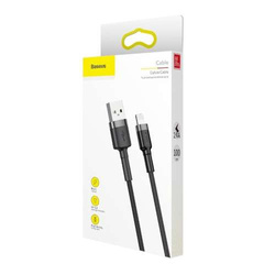 Cable USB to Lightning Baseus Cafule 1.5A 2m (Black)