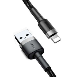 Cable USB to Lightning Baseus Cafule 1.5A 2m (Black)