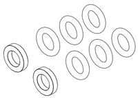 RS7 Main Rotor Head Damper Set- 90 degree