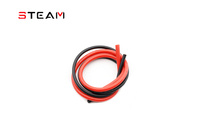 Steam Sylikonowy kabel 10AWG Czarny i Czerwony